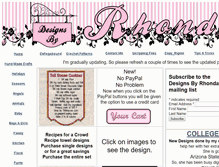 Tablet Screenshot of designsbyrhonda.com